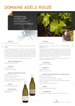 DOMAINE ADÈLE ROUZÉ
