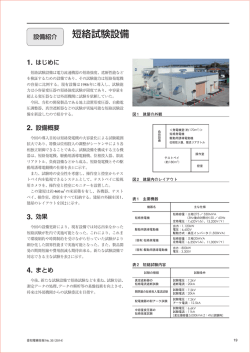 短絡試験設備