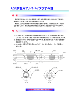 AGF鋼管用アルミパイプひずみ計 鋼管用アルミパイプひずみ計 - K-ESYS