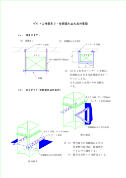 P－105 ダクトの棒鋼吊り・形鋼振れ止め支持要領