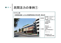 民間活力の事例①