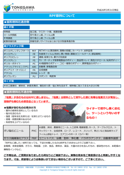 RPF原料について