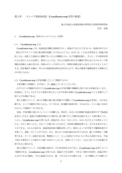 Crystallization map 活用の提案