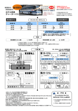 東京駅から 羽田空港から