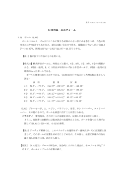 3.00用具・ユニフォーム