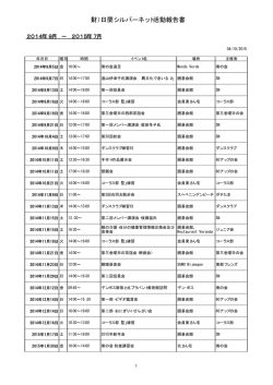 2014-2015 Activity Report