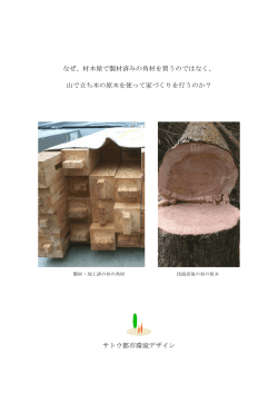 なぜ、材木屋で製材済みの角材を買うのではなく