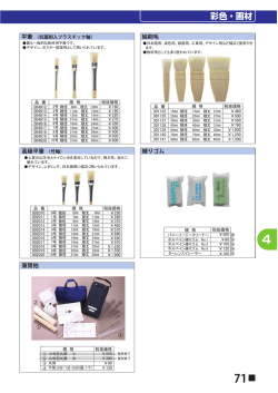 ハケ 高級平筆 （竹軸） 絵刷毛 筆筒他 練りゴム