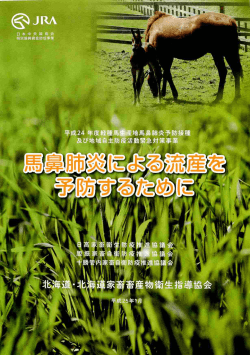 馬鼻肺炎による流産を予防するために（H24版）