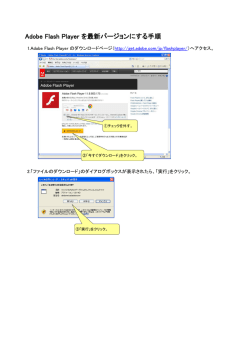 Adobe Flash Player を最新バージョンにする手順