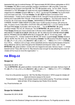 Scope for intratec-22