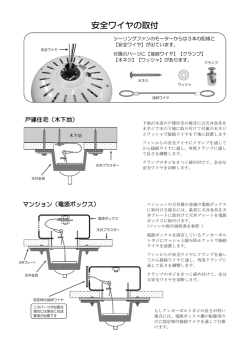 安全ワイヤの取付