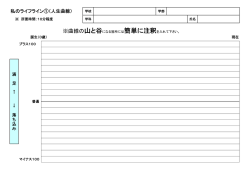 私のライフライン①（人生曲線）