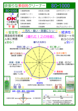 欲張りな多目的クリーナー 便 利   簡 単