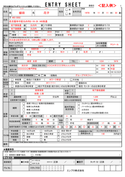 ENTRY SHEET