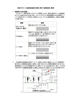 前面ガラスへの装飾板装着の実態に関する調査結果（概要）