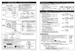 リモコン各部の名称と働き 乾電池の入れかた 時計の合わせかた タイマー