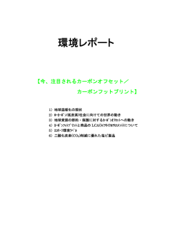 環境レポート