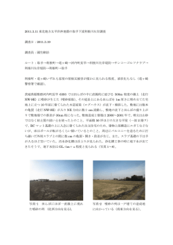 2011年 東北地方太平洋沖地震液状化調査速報 （2011.3.19公開）