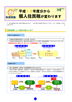 税源移譲パンフレット