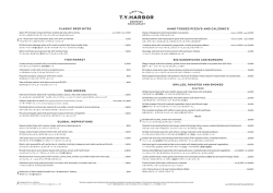 HAND TOSSED PIZZA`S AND CALZONE`S