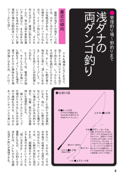 浅 ダ ナ の 両 ダ ン ゴ 釣 り