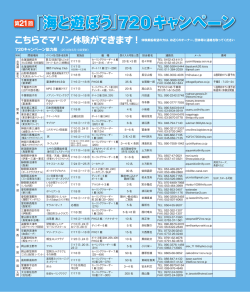720キャンペーン協力艇一覧