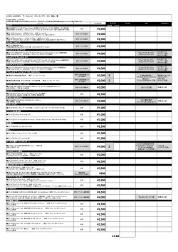 3500 ¥2000 ¥2000 ¥2000 ¥4000 ¥4000 ¥4000 ¥3000 3 ¥2000 3