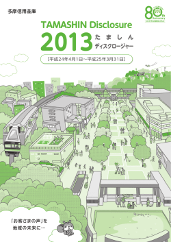 たましんディスクロージャー2013（PDF形式：4.9MB）