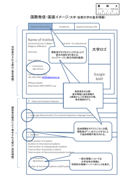 Name of Institution 大学ロゴ Google MAP