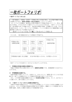 一枚ポートフォリオは であるからこそ使える 「一枚」