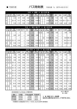 竹田 &hArr; 郷野 &hArr; 直入支所 線 竹田 &hArr; 高伏・雉が平 &hArr; 直入支所 線 玉来