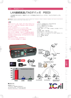 LAN接続高速JTAGデバッガ PEEDI
