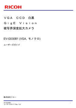 VGA CCD 白黒 GigE Vision 被写界深度拡大カメラ