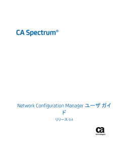CA Spectrum Network Configuration Manager