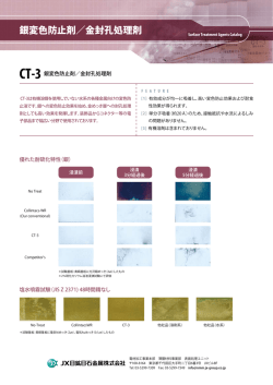 銀変色防止剤／金封孔処理剤