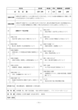 衣 生 活 論 - 和歌山信愛女子短期大学