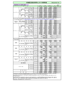 料金表はこちら。 - 北海道立総合体育センター 北海きたえーる ホームページ