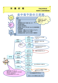 2014年06月 食中毒予防の3原則