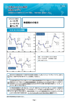 株価眺めの毎日 ① ② ③
