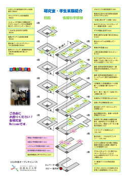 研究室・学生実験紹介 - 広島市立大学情報科学部オープンキャンパス2016