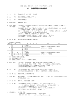 12 体操競技実施要項