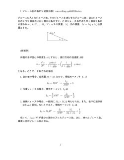 （ジュース缶の転がり速度比較）can-rolling