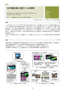 3D 情報化施工支援ツールの開発