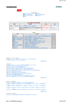 1/16 ページ 2011/01/07 file://C:\GSHPfiles\faq.html