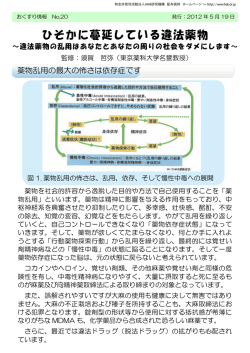 ひそかに蔓延している違法薬物