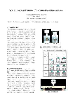 アルミニウム・圧縮木材ハイブリッド複合部材の開発と塑性加工