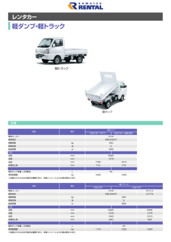 軽ダンプ・軽トラック レンタカー