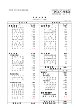 第 92期 貸借対照表・損益計算書