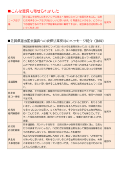 佐賀県選出国会議員への安保法案反対の